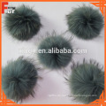 12-18cm gefärbt Farbe Waschbärpelz Pom Poms